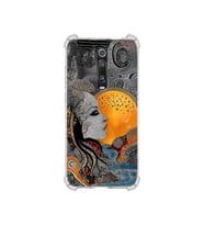 PrintiFy Xiaomi Mi9t ile Uyumlu Simya Serisi Mozaik Tanrıça Tasarımlı Uv Baskılı Köşe Korumalı Antişok Kılıf