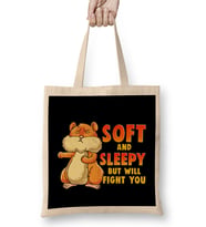 Cute Soft And Sleepy But Will Fight You Hamster Bez Çanta Uzun Saplı
