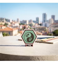 Denge ve Uyum Temalı Yin Yang Motifli Dekoratif Masaüstü Süsü Çalışma Masalarınıza Şık Bir Dokunuş 10x10 cm