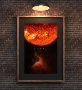 Güneş Sun Uzay Metal Poster Metal Tablo Metal Üzerine Baskılı Metal Poster Ev Duvar Dekorasyon