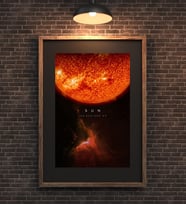 Güneş Sun Uzay Metal Poster Metal Tablo Metal Üzerine Baskılı Metal Poster Ev Duvar Dekorasyon