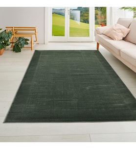 Latte Yumuşak Peluş Yeşil Çocuk Odası Oturma Odası Salon Mutfak Halısı K123A