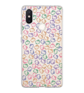 Xiaomi Mi 8 Se Uyumlu Kapak Hello Kitty Tasarımlı Şeffaf Silikon Kılıf