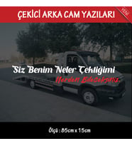 atarlı komik yazılar - çekici kurtarıcı arka cam yazıları