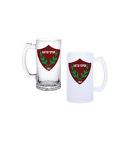 Ghostbastır Design Hatayspor Kulplu Bira Bardağı Buzlu veya Şeffaf Seçenekli 099