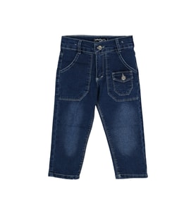 Küçük Kargo Cepli Erkek Çocuk Kot Pantolon/Jeans