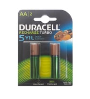 Mey İthalat® Duracell Şarj Edilebilir Kalem Pil 2'Lİ AA 2500 mAh