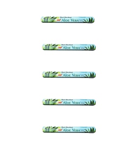 Hari Darshan Aloe Vera Çubuk Tütsü - Oda Ortam Kukusu - 20 Adetlik 5 Paket