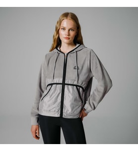 Ellesse Fermuarlı Kapüşonlu Kadın Gri Ceket EF188