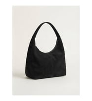 Büyük Boy Astarlı Süet Hobo Çanta Günlük Kadın Çantası 42x27 cm
