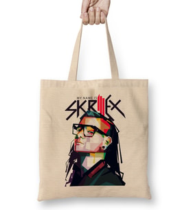 Skrillex Pop Art Bez Çanta Uzun Saplı