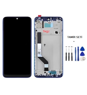 Xiaomi Redmi NOTE 7 Uyumlu Lcd Ekran Dokunmatik Servis ÇITALI MAVİ + TAMİR SETİ