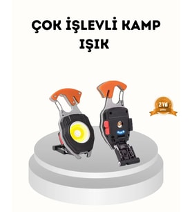 Şarj Edilebilir Çok Amaçlı Mini Fener – Güvenlik Düdüklü, Kompakt ve Hafif Tasarım