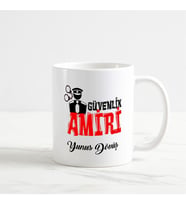 Güvenlik Amiri Kupa Bardak (1. Tasarım) (Beyaz)