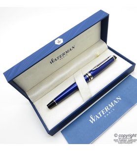 Waterman Expert Lake Mavi CT Roller Kalem + Tükenmez Kalem Set  İsme Özel Kalem  Hediye Kalem