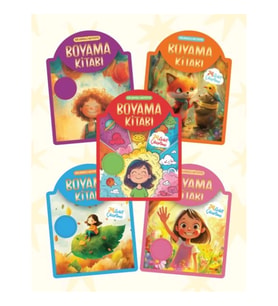Çıkartmalı Boyama Kitabı - 5 Kitap Set