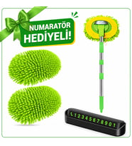 Mikrofiber Araba Yıkama Fırçası, Çiziksiz Temizleme, Uzun Saplı Temizlik, Araba Karavan, Kamyon, SUV RV Ev için
