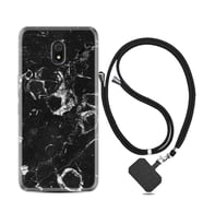 Xiaomi Redmi 8A 8 Pro 9C 9T 10C 11T Pro Kılıf Boyun Askılı Silikon Black Hole Marble 1387