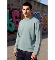 Erkek Bisiklet Yaka Standart Kol Uzun Kollu %100 Pamuk Sweatshirt Fonksiyonel Dayanıklı Şık