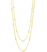 Söğütlü Silver Gümüş altın yaldızlı 100 cm top top zincir