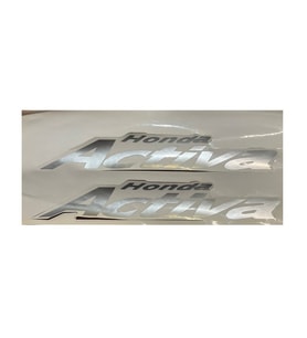 Honda Activa Yan Kapak Arma Sticker Gri