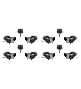 Siyah Tencere Tava Yan Kulpları ve Cam Kapak Kulp Seti (4 Set)
