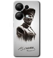 Poco M6 Pro Kılıf HD Desen Baskılı Kılıf - Mustafa Kemal Atatürk