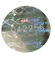 YATE10 Hologramlı Garanti Etiketi Seri Numaralı 2 Cm 49 Adet (Gümüş)