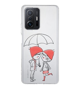 Xiaomi  Mi 11T  Kamera Korumalı Kapak Aşk Tasarımlı Şeffaf  Kılıf