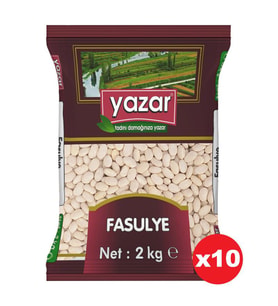 Yazar Kuru Fasulye 2 Kg. x 10 Paket