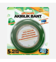 Çift Taraflı Akrilik (Silikonize) Şeffaf Montaj Bandı Extra