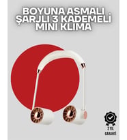 Boyuna Asılan Taşınabilir Küçük Fan Turbo Motor, 5 Kanat, Katlanabilir Gövde