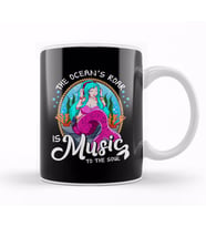Cute The Ocean's Roar Is Music To The Soul Mermaid Kupa Bardak Porselen