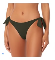 Zi Haki Kalın ip Bağcıklı Brezilya Model Bikini Altı