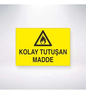 Kolay Tutuşan Madde 21x28 Arkası Yapışkanlı Levha