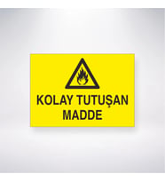 Kolay Tutuşan Madde 21x28 Arkası Yapışkanlı Levha