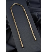 Hematit Doğal Taş Parlak Antik Sarı Küp Kesim 4x4mm Dizi [AA]