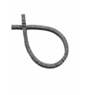 Hematit Doğal Taş Mat Gri Rondela Kesim 4x1mm Dizi [AA]