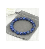 Unisex - Mühürlü Başarı Doğal Taş Bileklik  Lapis Lazuli