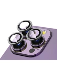 iPhone 13 Pro Max / 13 Pro Kamera Lens Koruyucu CL-12 Premium Safir Parmak İzi Bırakmayan Anti-Reflective Kamera Lens Koruyucu (Gri)