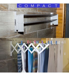 COMPACT ÇAMAŞIR KURUTMA ASKISI 85 cm 9 ASKILI 7,65 METRE ASKI ALANI