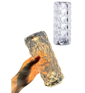 Kristal Lamba Masa Lambası Şarjlı Masa Lambası Dokunmatik Sensör Usb Şarjlı