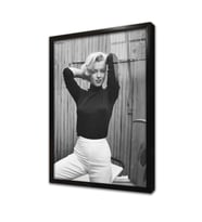 Marilyn Monroe Çerçeveli Cam Tablo