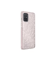 Samsung Galaxy A71 Uyumlu Kılıf Zore Buzz Kapak (Pembe)