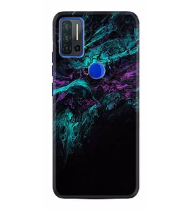 Reeder P13 Blue Max Pro Kılıf Desenli Silikon Abstract Green 1302