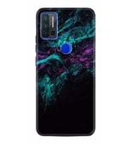 Reeder P13 Blue Max Pro Kılıf Desenli Silikon Abstract Green 1302