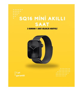 Mey İthalat® Akıllı Saat SQ-16 Mini Series 10 Unisex Tasarım, Sağlık ve Spor Takibi
