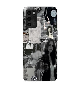 Oppo A55 Uyumlu Lana Del Rey Desenli Şeffaf Telefon Kılıfı