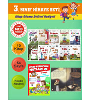 3.Sınıflar İçin Okumayı Sevdiren 10 lu Hikaye Seti (Kitap Okuma Defteri Hediyeli)