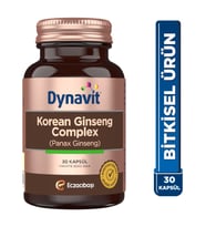 Dynavit Korean Ginseng Complex (Panax Ginseng) 30 Bitkisel Kapsül - Panax Ginseng, Ginkgo Biloba, L-Arjinin